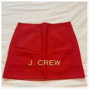 ❌❌SOLD❌❌Red Orange J. Crew Wool Skirt. Sexy. Summer